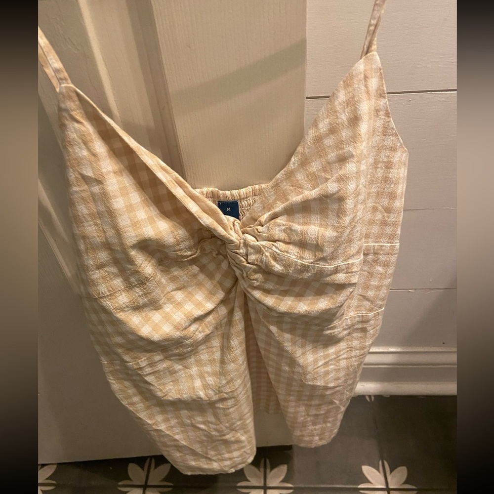 Old Navy Beige Checkered Camisole